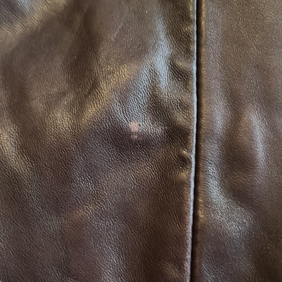 Vintage Bebe leather jacket leather buttons Brown Medium - Picture 16 of 16